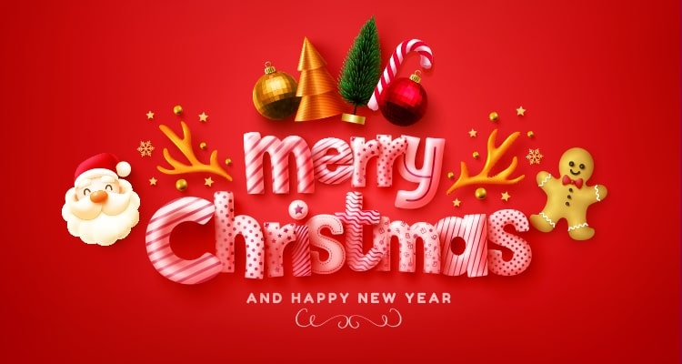 Merry Christmas and Happy New Year Wishes