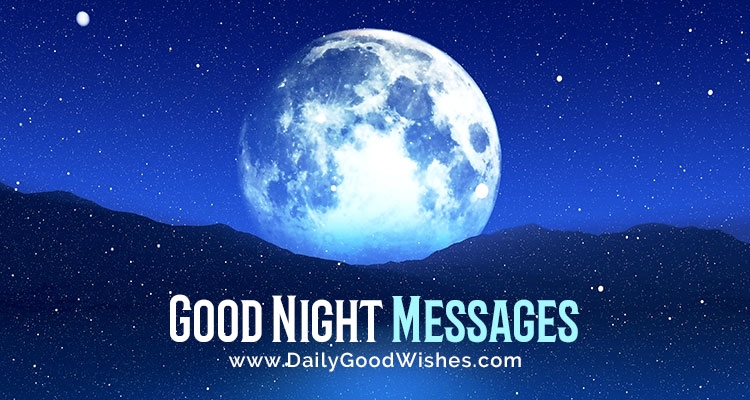 Feel Good Happy Good Night Messages